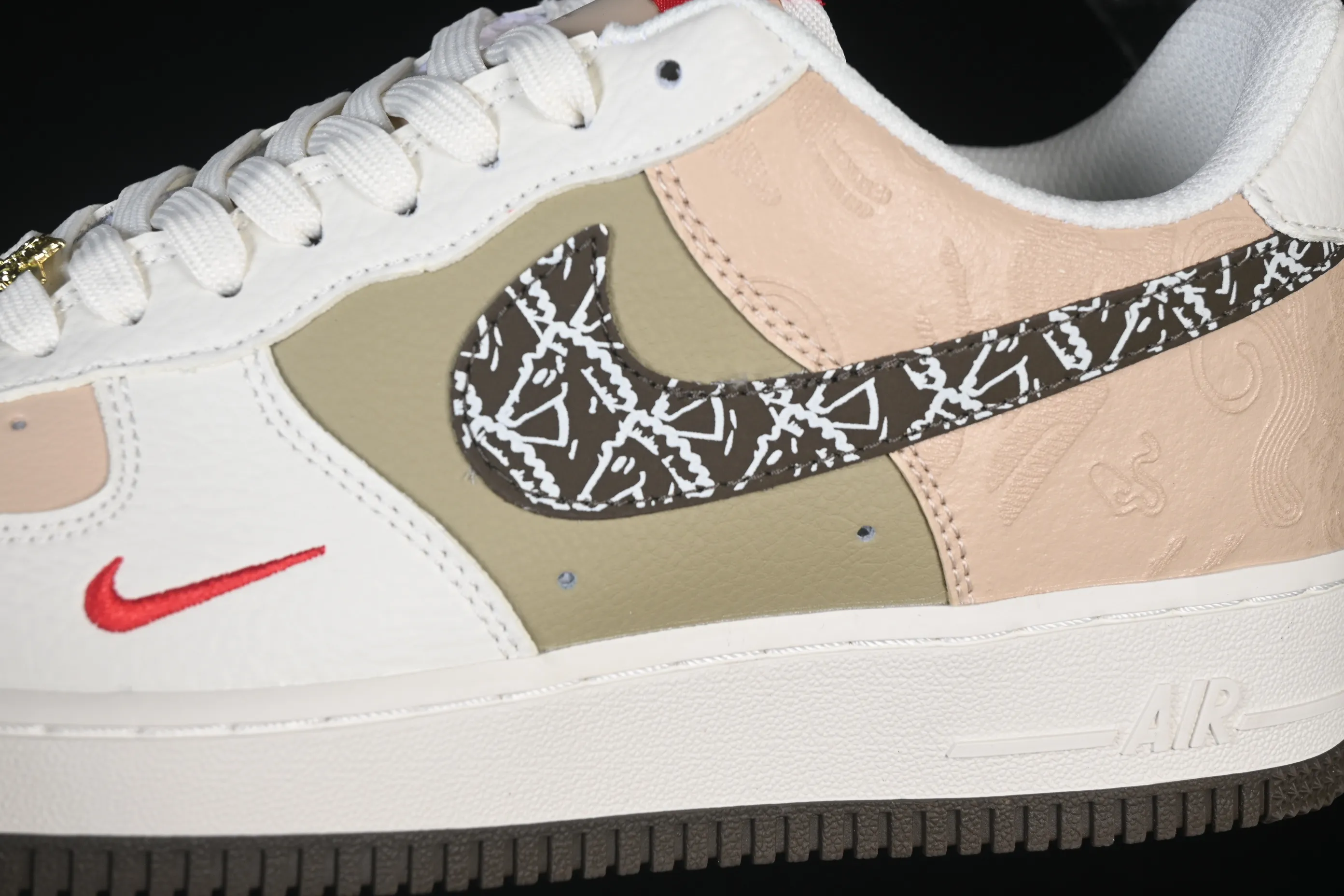 All categories Nk Air Force 1 Air Force series Nk Air Force 1 Low Air Force low top Nike Air Force 1'07 Low Year of the Horse limited edition plain brown condensed smoke Air Force 1 low top casual sneakers NH0601-537
